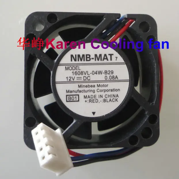 

4CM 4020 12V 0.08A/ 0.1A 1608VL-040W-B29 1608VL-040W-B39 Cooling fan