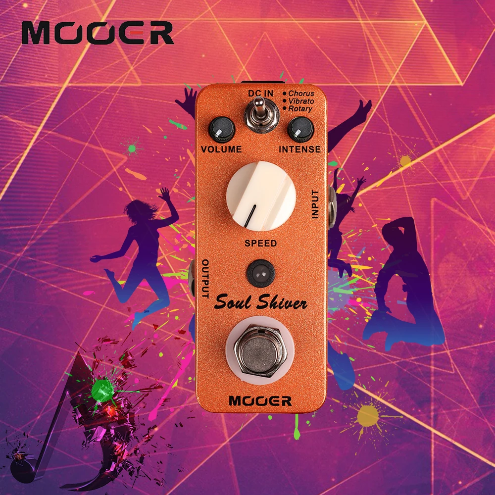 MOOER multi модуляции Soul дрожь Гитары педаль эффектов Правда Обход классический 60 s