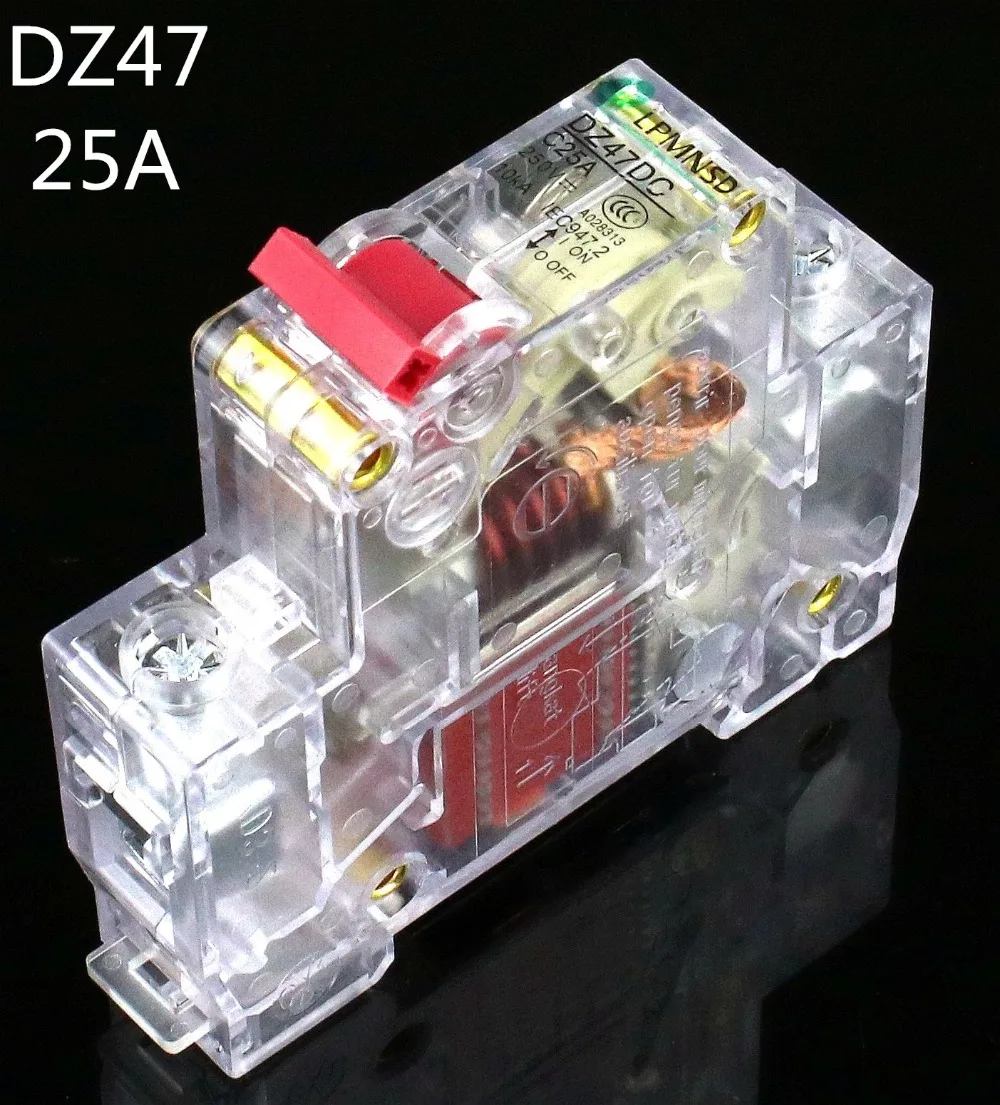 1P DZ47 25a 230/400 В ~ Мини автоматический выключатель MCB C45 Тип C AC DC|circuit breaker mcb|mcb typecircuit |