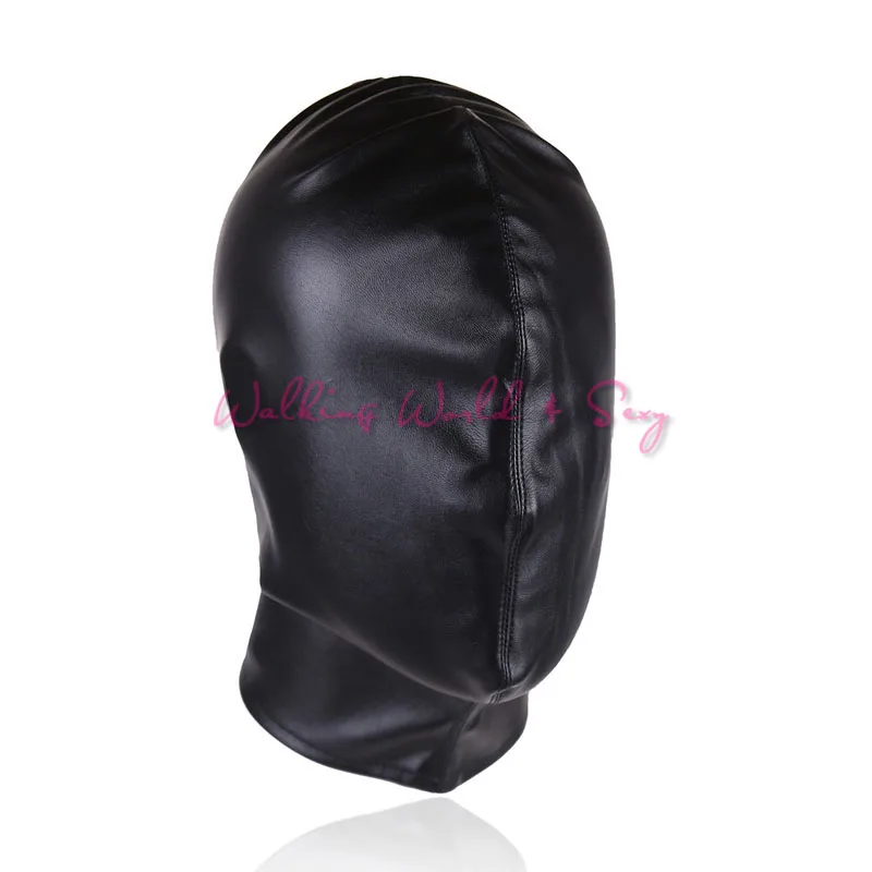YUELV Pu Leather Slave Hood Full Head Bondage Headgear Restraints Fetish Harness Sex Mask Adult Game For Couples BDSM Products | Красота и