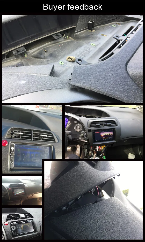 Радио фасции для Honda Civic хэтчбек 2006-2011 2 Din DVD стерео CD панель приборная панель монтажный комплект отделки лицевой рамы ободок