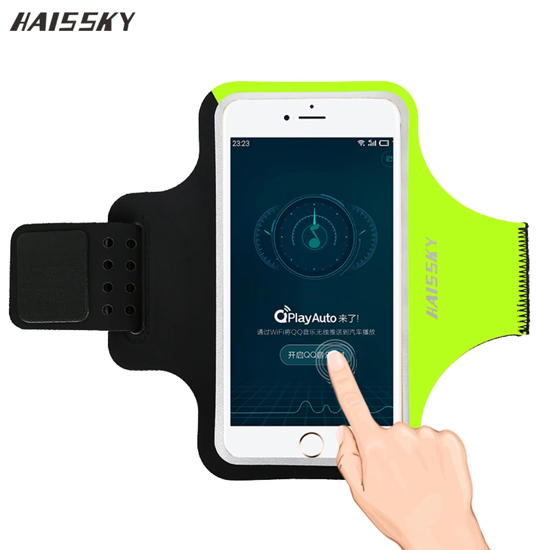 Спортивный чехол HAISSKY для iPhone X Xs Max Xr 7 8 Plus Samsung S10 S9 A50 Huawei P30 Pro с сенсорным