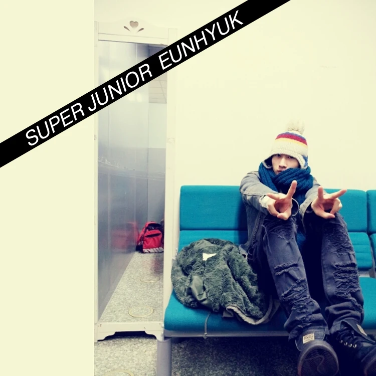 Super Junior SJ ли хек Jae EunHyuk Одна деталь смеяться же с короткими рукавами футболка |