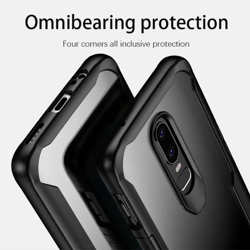 Transparent phone case for oneplus 6 thin business back cover 7pro new hd scratchproof protective onplus 8t | Мобильные телефоны и