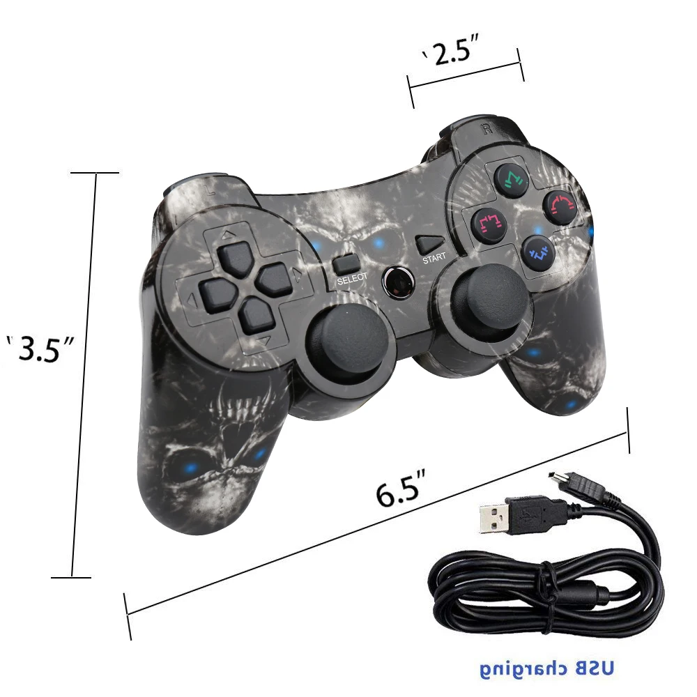 Беспроводной геймпад Double Shock для Playstation 3 контроллер Sixaxis PS3 dualshock pubg игровой