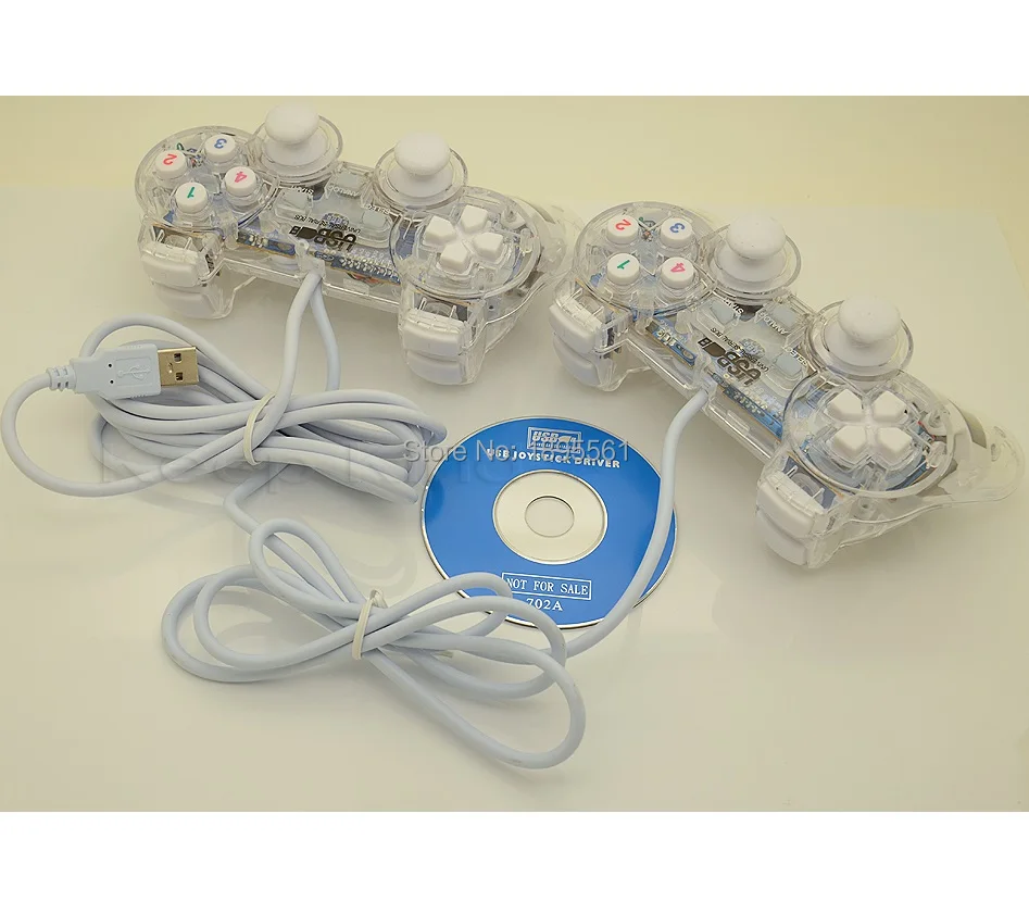 Новый USB вибрации геймпад близнецы пк игровой контроллер джойстик ALP034 |