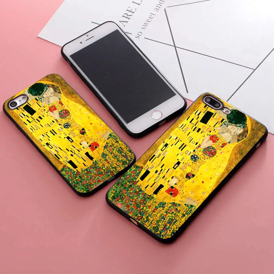 Чехол с рисунком Густава Климта для iPhone X 11 Pro 5S XR XS Max SE 6 s S 7 8 Plus | Мобильные
