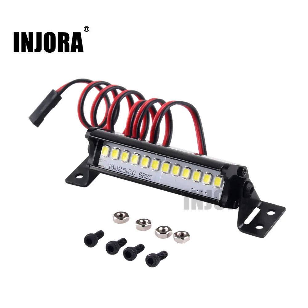 INJORA 55 мм супер яркие 12LED фары для 1/10 RC Гусеничный автомобиль осевой SCX10 90046 D90
