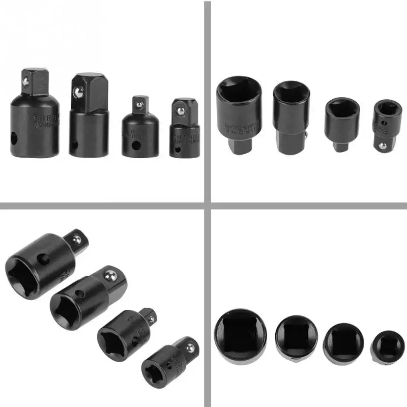 4 шт. переходники адаптеры гаечный ключ 1/2 &quot3/8&quot 1/4 &quot хром ванадиевая сталь