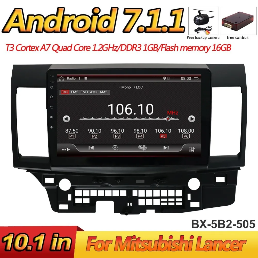 Bosion 2 Din Android 7 1 Автомобильный мультимедийный плеер для Mitsubishi Lancer EX EVO 10 2008 2016 дюймов