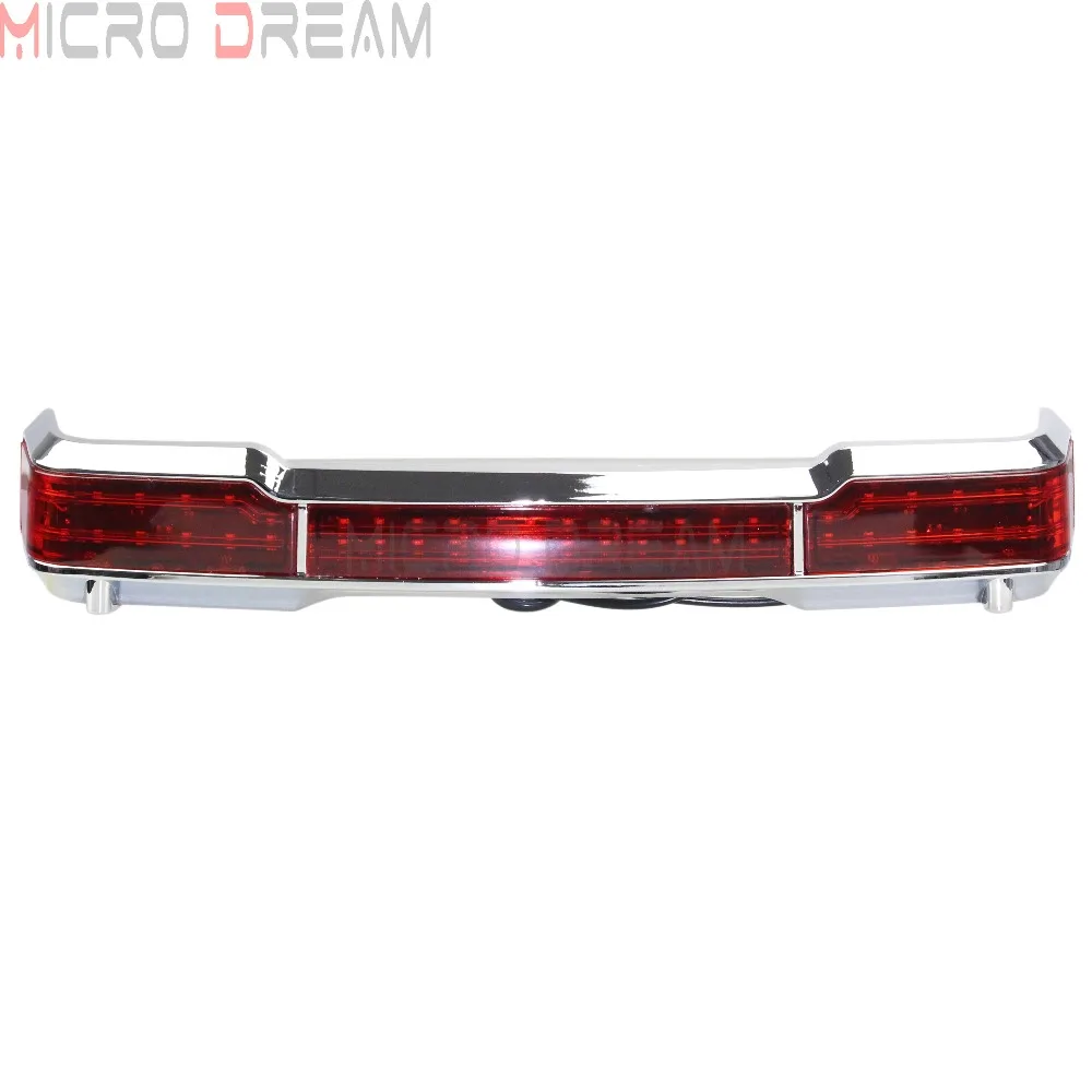 Хромированные задние тормозные ходовые огни для мотоцикла 19 дюймов светодиодные