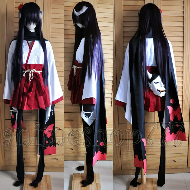 Горячее аниме Inu x Boku SS Shirakiin Ririchiyo atavизм Mikofuku униформа косплей костюм Секретная