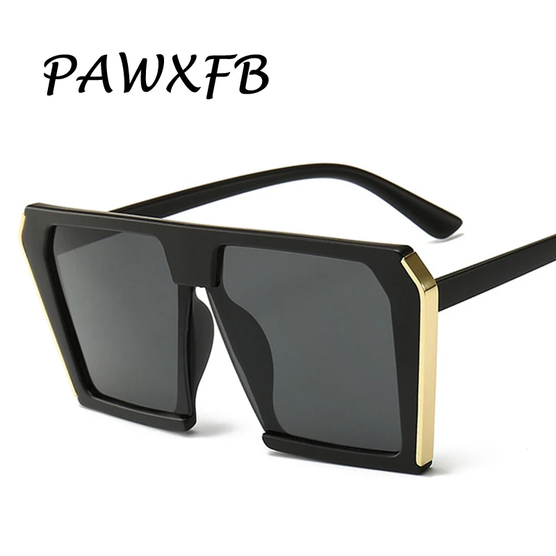 PAWXFB 2019 новейшие негабаритные Квадратные Солнцезащитные очки женские роскошные