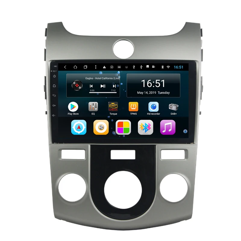 Автомобильный HD 1080P MP3 MP4 музыкальное разрешение дисплей Разрешение 1024*600 USB для KIA