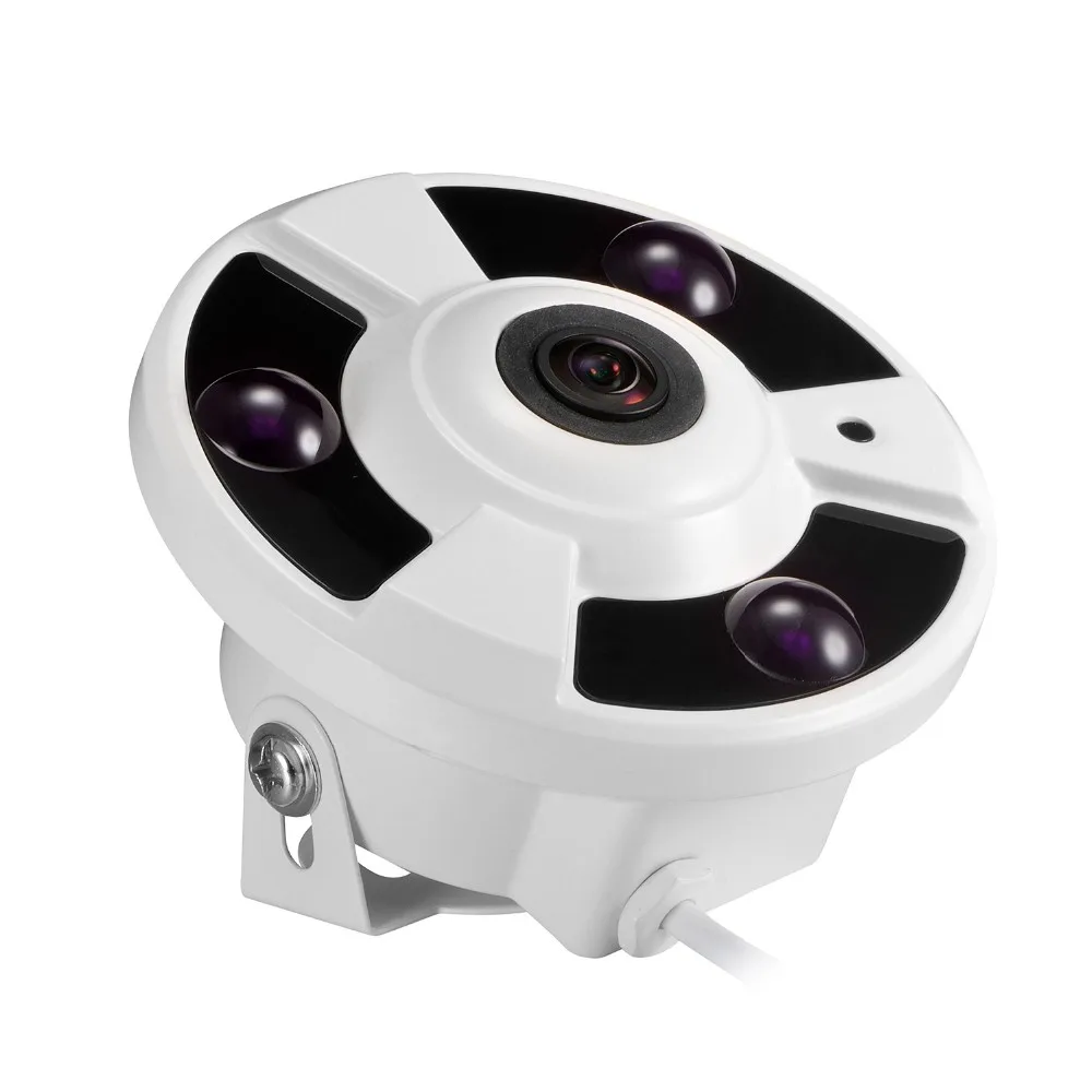 Сукама Высокое разрешение 2MP IP 360 камера рыбий глаз Антивандальная Мини