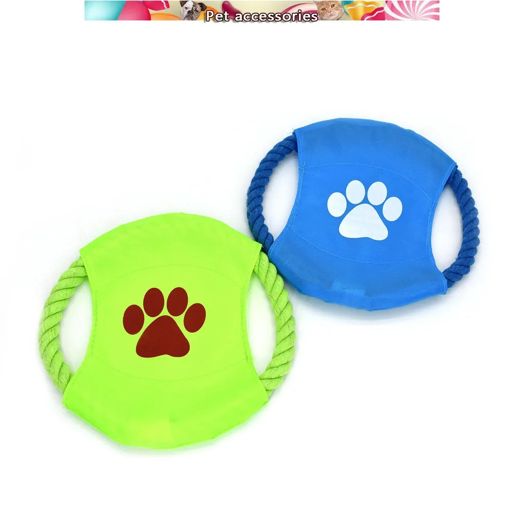 Pet летающий диск интерактивная игрушка животное из хлопковых ниток открытый
