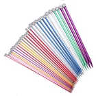 2 шт.компл. 2,0-12 мм 35 см одиночные заостренные спицы шпильки прямые алюминиевые рукоделие Ткачество инструмент длинный свитер шарф игла