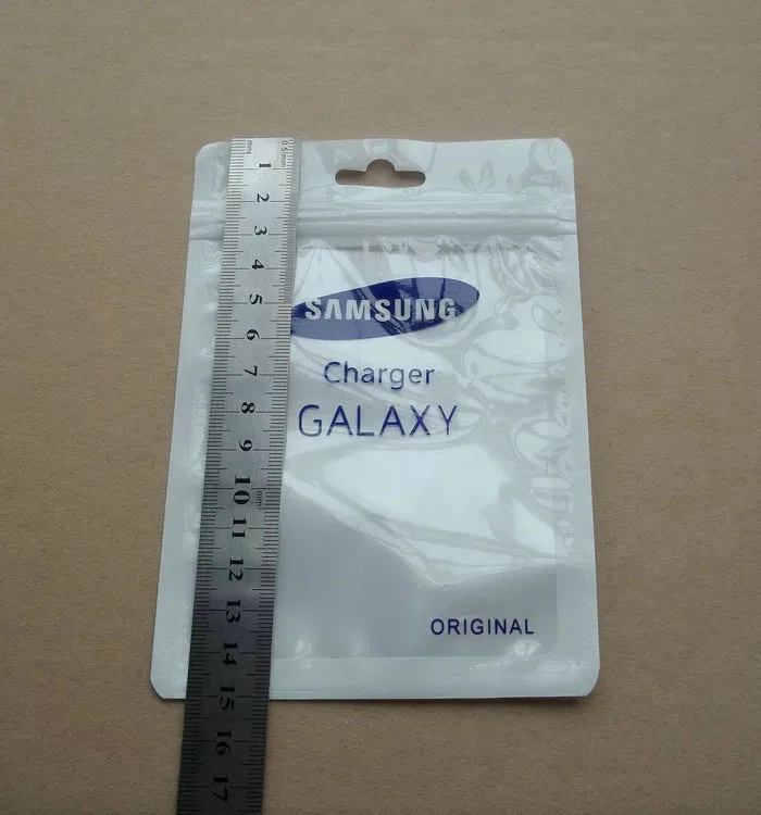 Прозрачный белый пластиковый пакет для samsung galaxy на молнии 10 5 х15 см полиэтиленовый