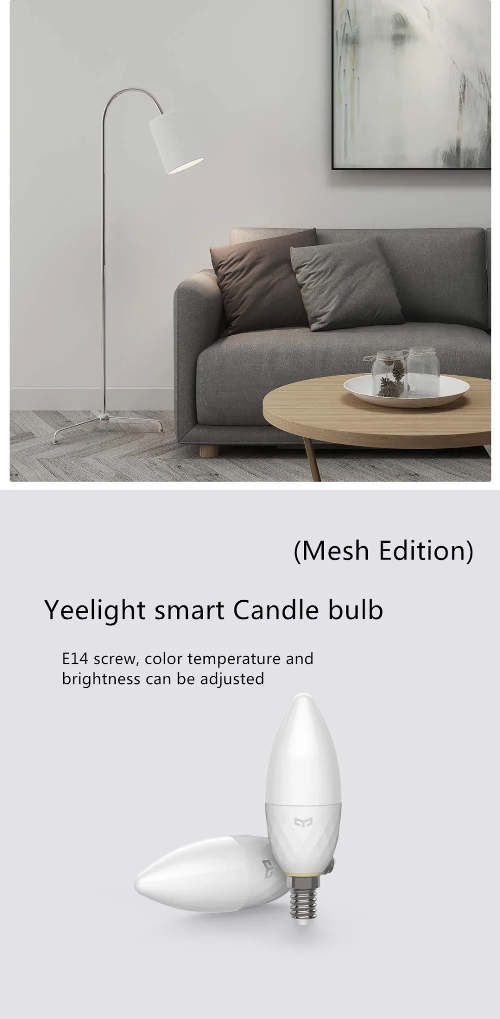 Новейший Xiao mi jia Yeelight прожектор Bluetooth сетчатая версия умный прожектор работает с yeelight шлюзом с mi home app
