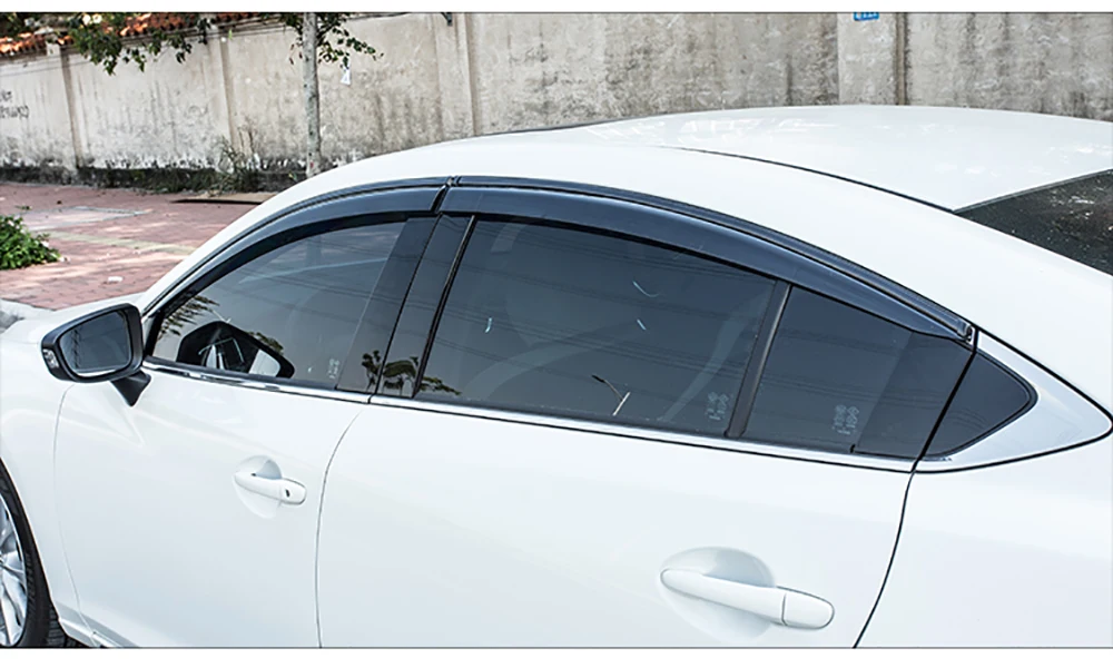 Подходит для Mazda 6 M6 Atenza- окно козырек Дождь Ветер Дефлектор тент щит Vent защитная пленка накладка, отделка, 4 шт., AITWATT