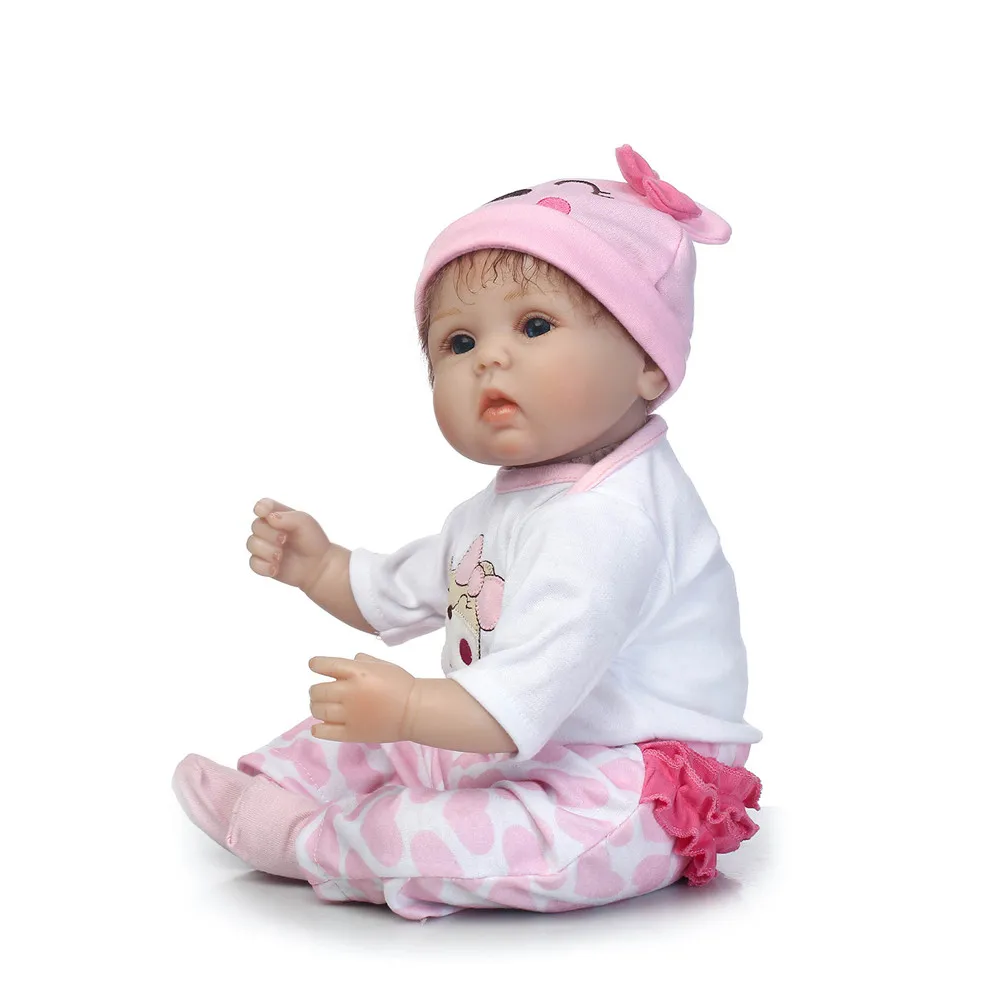 Реалистичная 42 см16 &quotbebe мягкая силиконовая кукла для новорожденных игрушки
