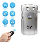 Умный дверной замок Wafu WF-018, беспроводной, невидимый, из цинкового сплава, с 4 кнопками