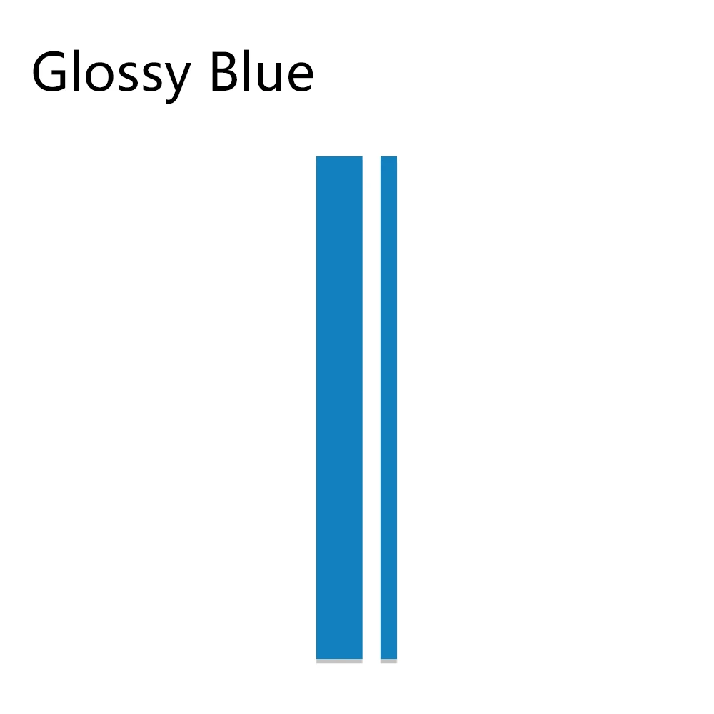 Glossy Blue Накладка на капот автомобиля наклейка авто длинные полосы наклейки виниловая пленка гоночный автомобиль Стайлинг наклейка s Авто DIY Украшение Тюнинг автомобиля аксессуары - Название цвета: Glossy Blue