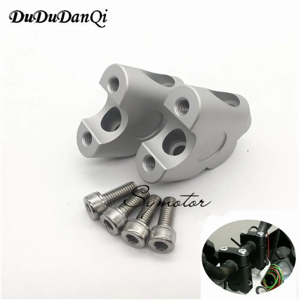 

Motorcycle CNC Aluminum Handlebar Riser Clamp Mount Taper 2pcs 7/8" 22mm for triumph Honda Yamaha Suzuki Kawasaki