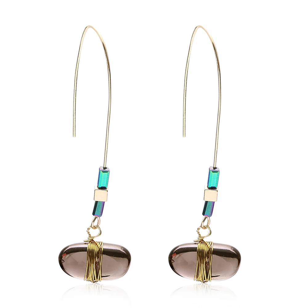 Женские винтажные серьги капельки Boho индийские в виде капель воды модные женские