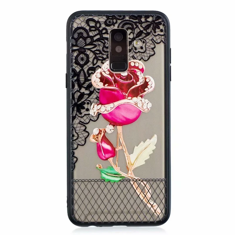 Nephy кружевное платье с цветочным рисунком чехол для samsung S7 край S8 S9 Plus Note 9 A3 A5 J3 J4 J5