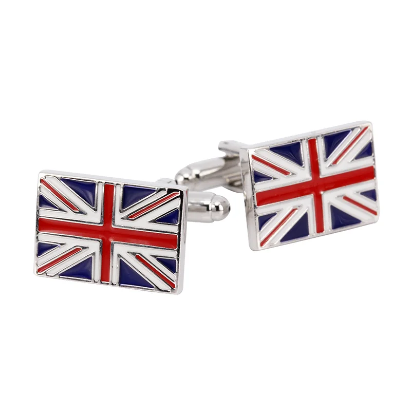 Мужская Новая никелевая Серебристая рубашка с квадратным флагом M официальная