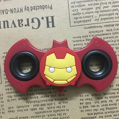 Red Iron Man Ручной Спиннер с мультяшными подшипниками, Спиннеры с Пикачу дораэмоном, новинка, игрушки с гироскопом для детей, аутизм и СДВГ - Цвет: Red Iron Man