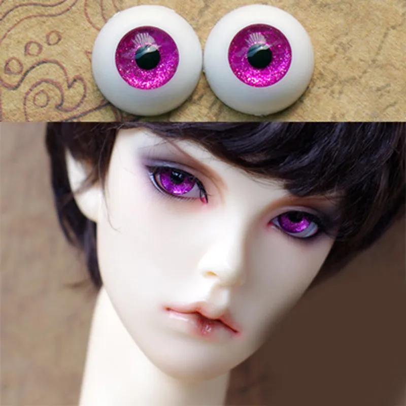 Глаза для кукол bjd золотого и фиолетового цвета игрушки BJD sd очки 1/3 1/4 1/6 8 14 16 18 20 мм