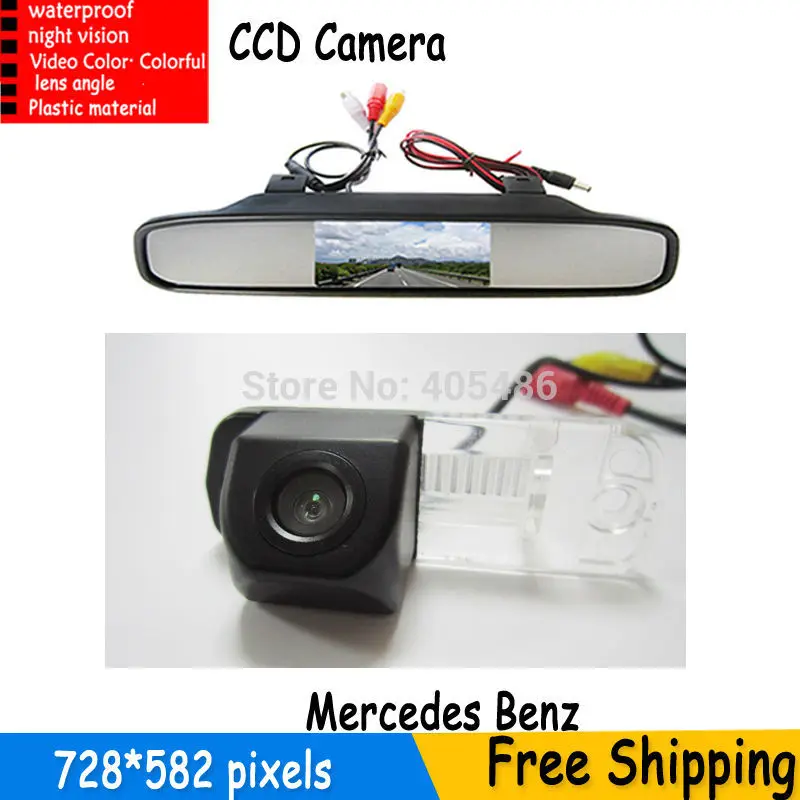 Автомобильная камера заднего вида CCD для Benz C Class W203 E W211 CLS 300 W219 R350 R500 ML350color 4 3