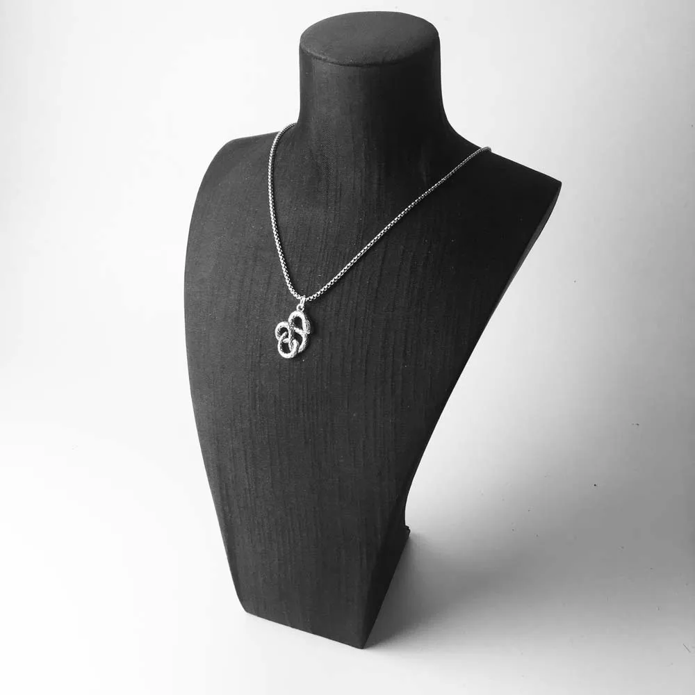 Подвеска в виде черной змеи модное Ювелирное Украшение европейском стиле для