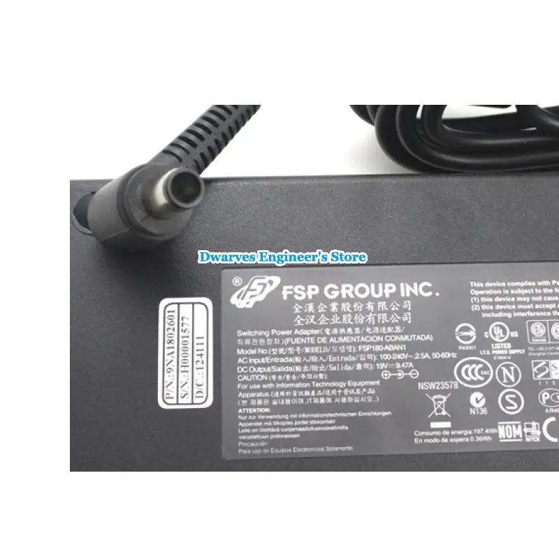 Оригинальный 19V 9.47A 180W FSP адаптер переменного тока для FSP180 ABAN1 ACER AZ3771 Z3620 Z5711 Z3770 Z3771