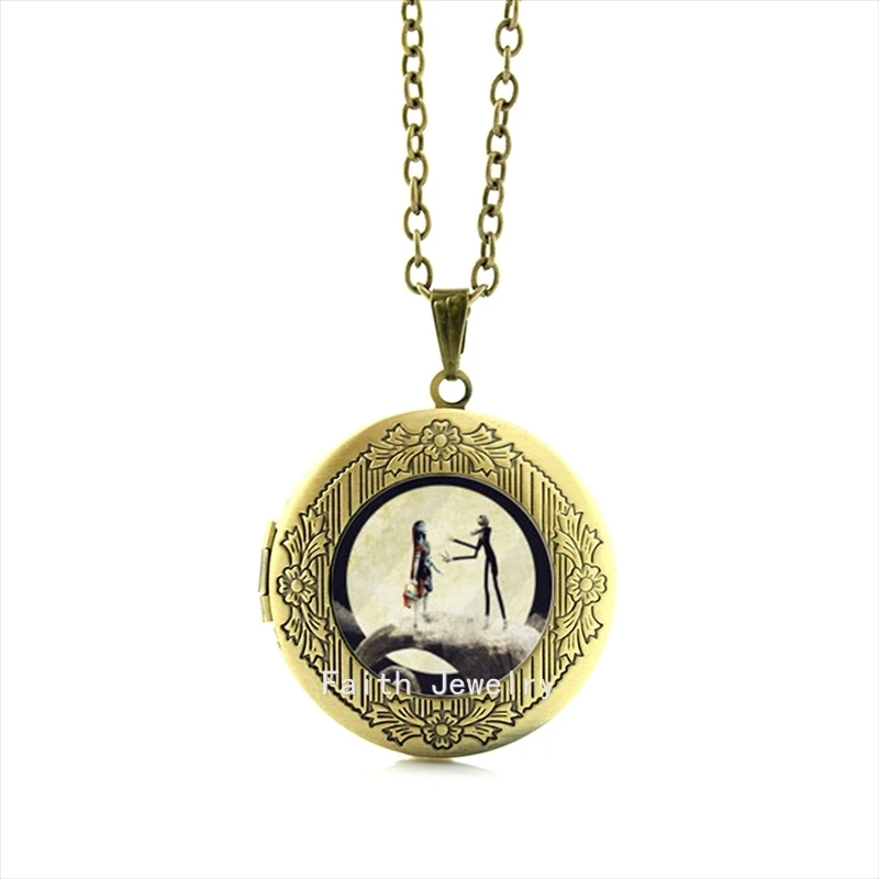 2017 ожерелье Макси колье Кошмар перед Рождеством Джек и Салли любовь подарок на