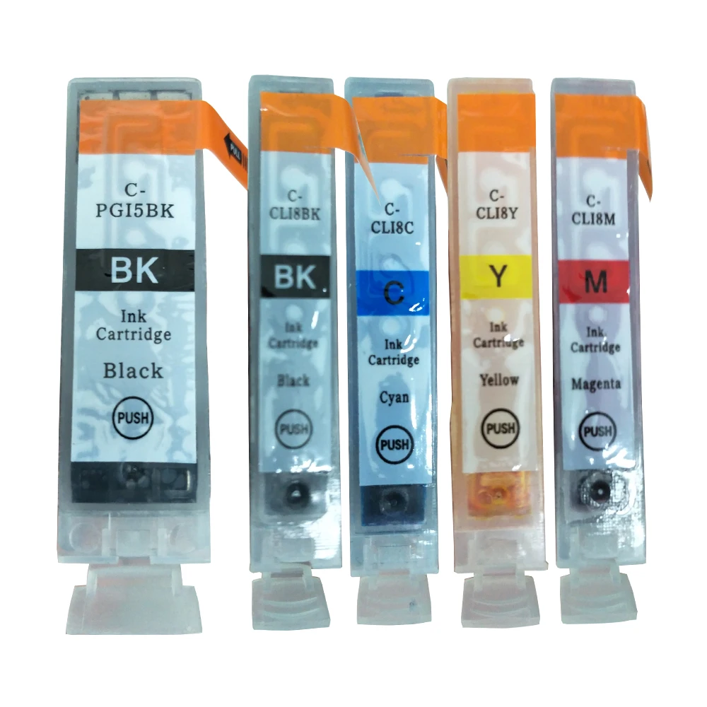

5PK Φ чернильные картриджи для Canon iP4200 IP4300 iP4500 iP5100 iP5200 iP5200R iP5300 MP500 MP530 MP600 MP600R MP610 MP800