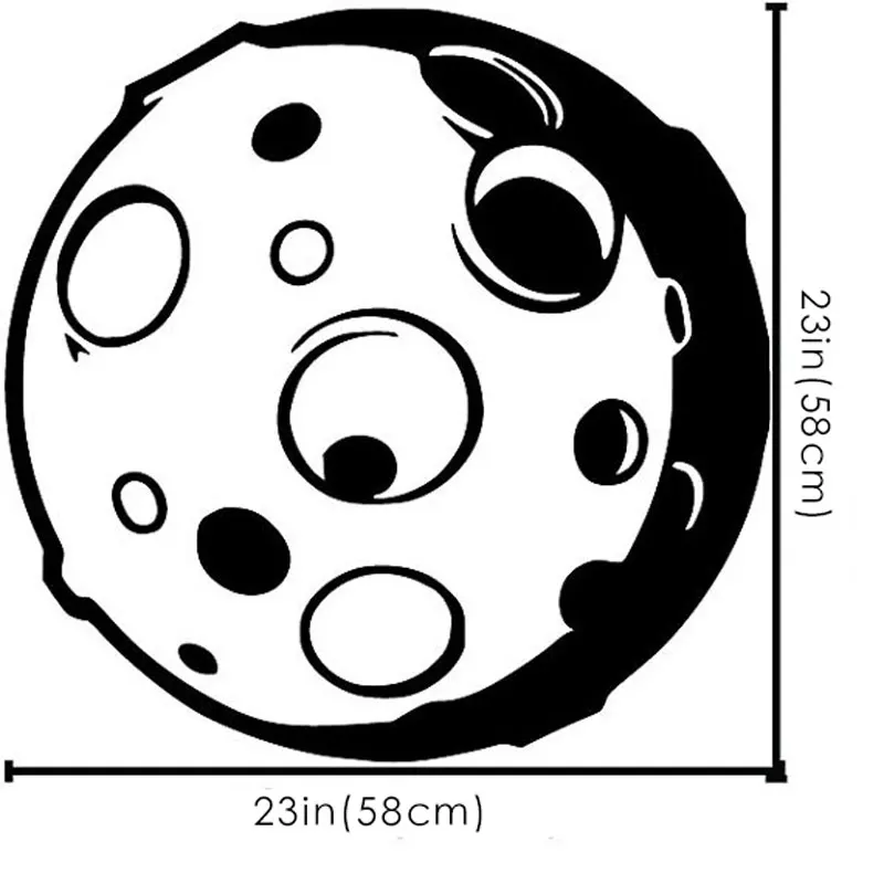 

Space Planet Moon Wall Decal Art Decor Sticker Vinyl