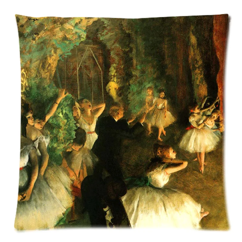Эдгар Дега балетные костюмы картина с танцами Декоративная Наволочка на подушку