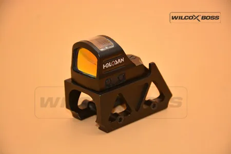Black with MO2 Mount Солнечный Красный точечный прицел Trijicon RMR Docter голографический прицел с креплениями для 20 мм рельсы для страйкбола - Цвет: Black with MO2 Mount