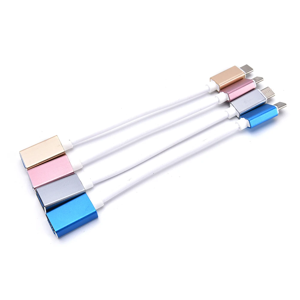 4 цвета USB 3 1 Type C папа к 0 Женский OTG кабель для передачи данных Разъем 17