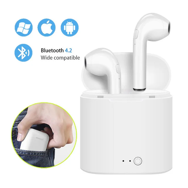 Оригинальный i7s TWS мини беспроводной Bluetooth наушники для Iphone Xiaomi все смартфон