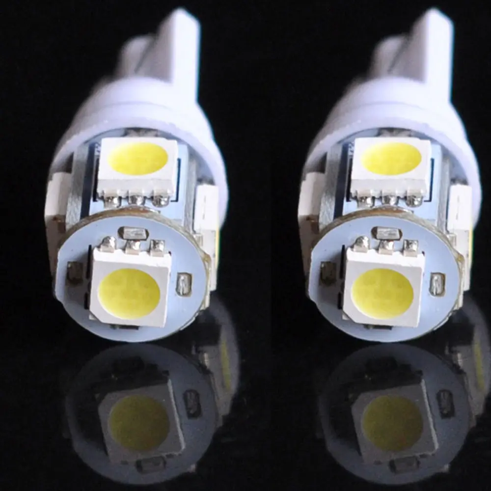 10 шт. Автомобильные светодиодные лампы 5SMD T10 194 W5W 5050|lampe led 5w|led hand lampled lamp h4 |