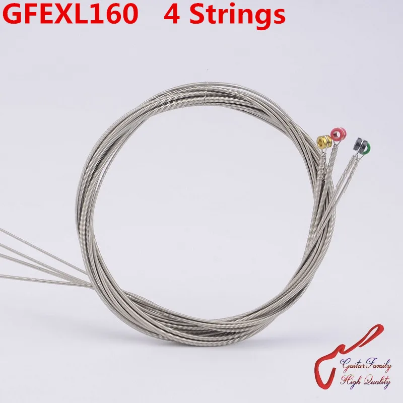 1 комплект GuitarFamily GFEXL160 с никелевой обмоткой 4 струны электрическая басовая струна