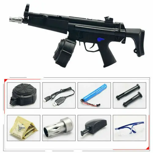 ZhenDuo игрушки Jinming MP5 V2 гелевый шар бластер пистолет водяные пули барабан маг-fed игрушки AU - Цвет: mp5v2