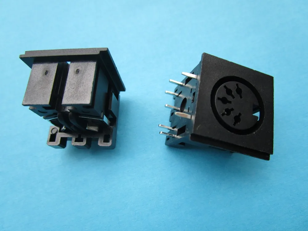 100 шт. DIN Jack 5 контактный круговой гнездовой разъем S клемма PCB|pcb power connector|pcb mount