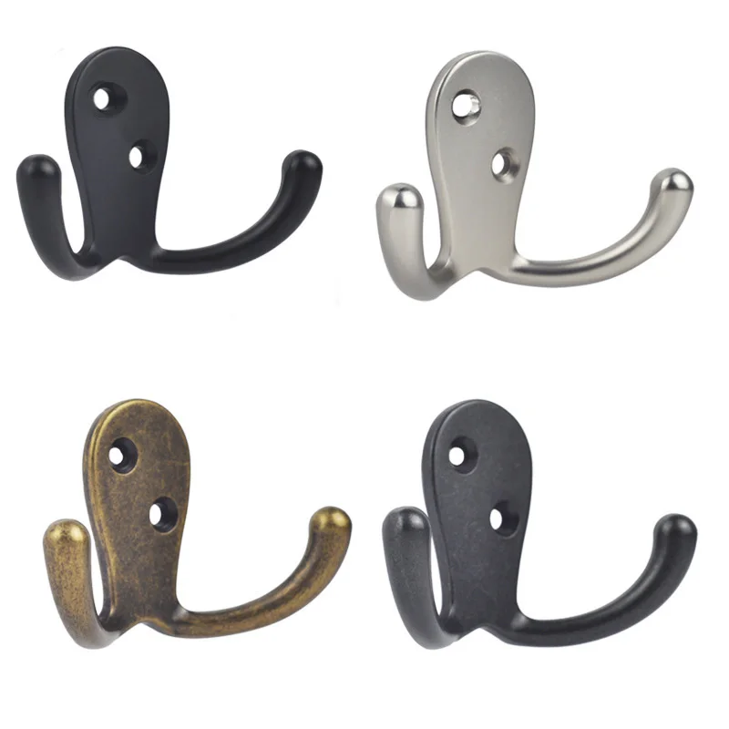 

Creative double restoring ancient ways O hook Clothes coat hanger Coat hook hanging hook accessories Zinc Alloy