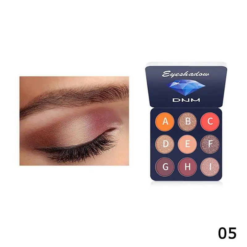 DNM Палетка теней для век не глянцевая перламутровая Тыква матовая