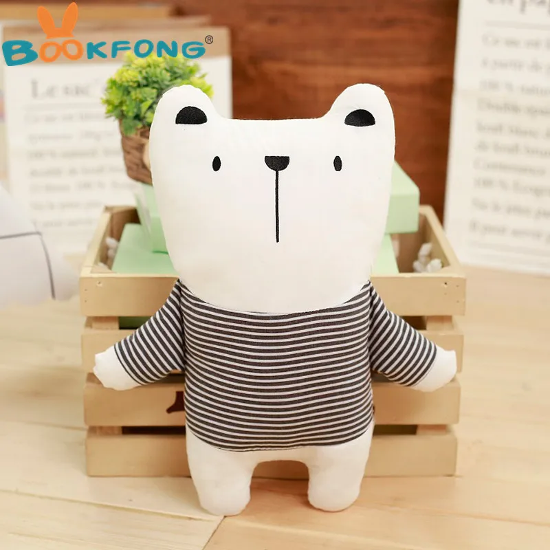40cm bear 1 шт. в скандинавском стиле кролик Единорог медведь плюшевые подушки игрушки хлопок игрушки животных, детские игрушки украшения детской комнаты - Цвет: 40cm bear